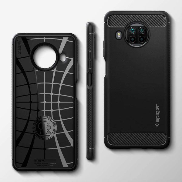 6164q19TkJL._AC_SL1000_ Mi 10T Lite Rugged Armor Case by Spigen Matte Black ACS02281 - Image 5