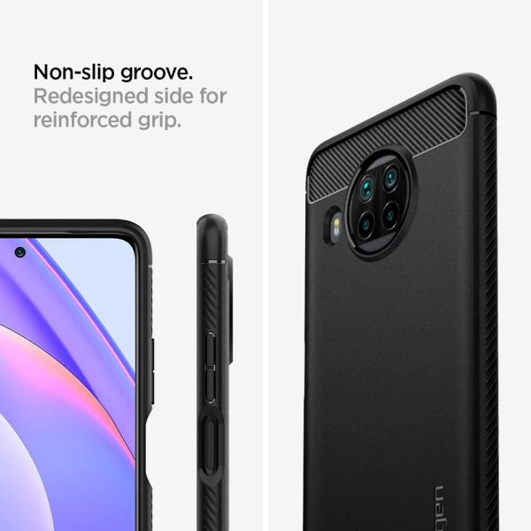 617-AhkKbAL._AC_SL1000_ Mi 10T Lite Rugged Armor Case by Spigen Matte Black ACS02281 - Image 6