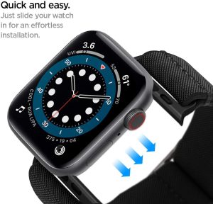 Spigen Lite Fit Ultra Band Designed for Apple Watch Ultra 2 / 1 49mm & Apple Watch Series 9 / 8 / 7 / 6 / 5 / 4 / 3 - Black - AMP02286 - Image 2