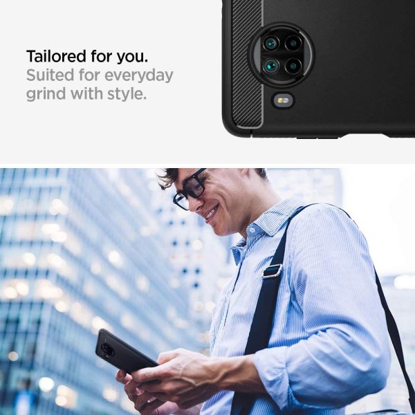 61DqTUYPGgL._AC_SL1000_ Mi 10T Lite Rugged Armor Case by Spigen Matte Black ACS02281 - Image 4