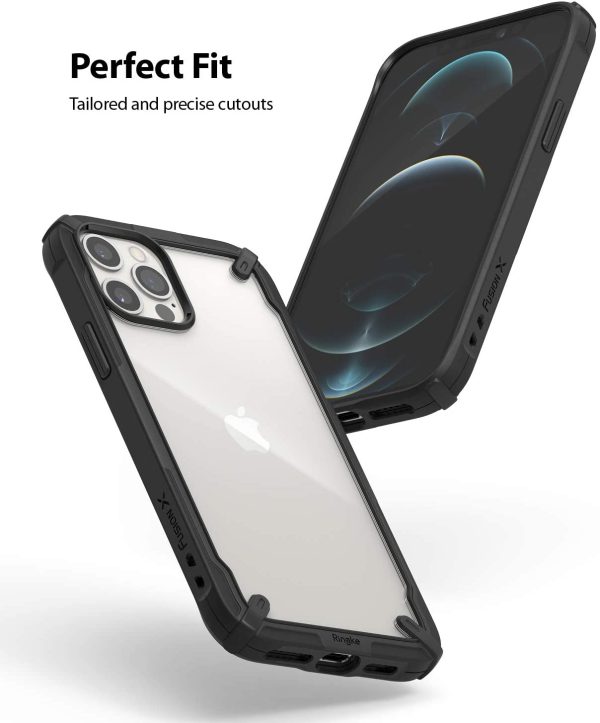 iPhone 12 Pro Max Fusion X Rugged Case by Ringke - Black - Image 6