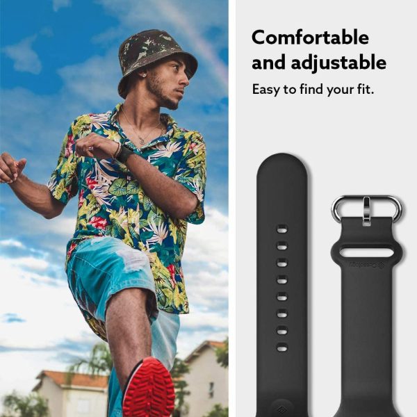 Apple Watch Band & Case for 45mm / 44mm NanoPop by Caseology for Models 7/6/SE/5/4 - Prune Charcoal - ACS02082 - Image 6