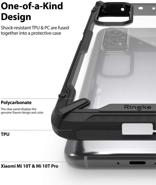 Mi 10T / Mi 10T Pro Fusion X Rugged Case by Ringke - Black - Image 8