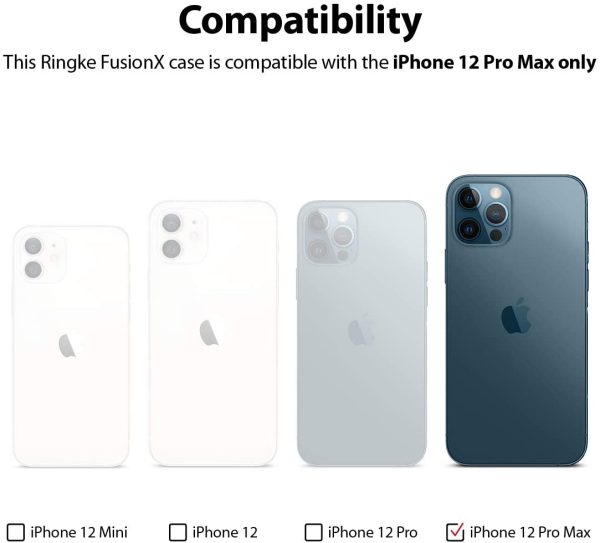 iPhone 12 Pro Max Fusion X Rugged Case by Ringke - Camo - Image 2