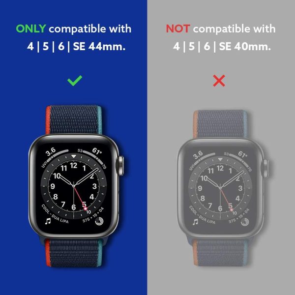 Apple Watch Band & Case for 45mm / 44mm NanoPop by Caseology for Models 7/6/SE/5/4 - Prune Charcoal - ACS02082 - Image 7
