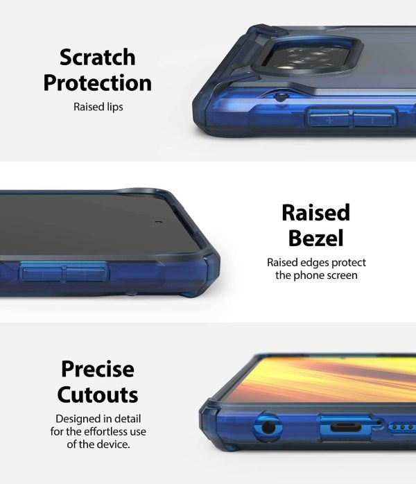 POCO X3 NFC / POCO X3 Pro Fusion X Rugged Case by Ringke - Blue - Image 2