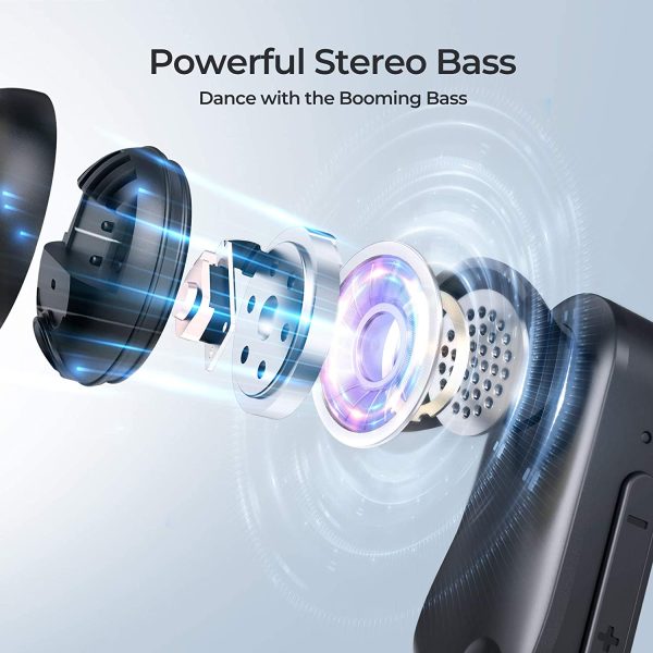 71JJXjhWQXL._AC_SL1500_ MPOW Flame Solo Sports True Wireless Earbuds with Bass+, Fast Charging / USB-C  & 28H Playtime - Black - Image 4