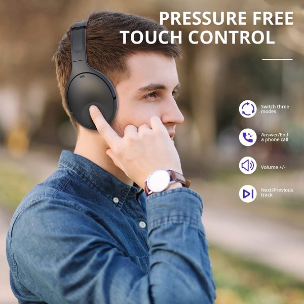 Tronsmart Apollo Q10 Hybrid Active Noise Cancelling Bluetooth 5.0 Headphones, 100H Playtime. Wireless foldable Headset Over Ear Bluetooth headphones with 5 Mics, Touch Control, Smart APP Control - Image 7