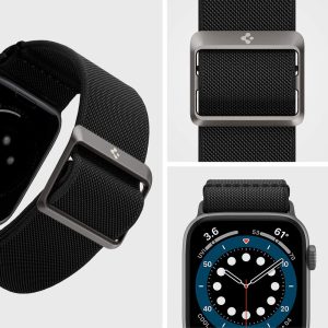 Spigen Lite Fit Ultra Band Designed for Apple Watch Ultra 2 / 1 49mm & Apple Watch Series 9 / 8 / 7 / 6 / 5 / 4 / 3 - Black - AMP02286 - Image 7