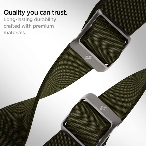 71RiJ0FnXpL._AC_SL1000_ Spigen Lite Fit Ultra Band Designed for Apple Watch Ultra 2 / 1 49mm & Apple Watch Series 9 / 8 / 7 / 6 / 5 / 4 / 3 - Khaki Green - AMP02288 - Image 7