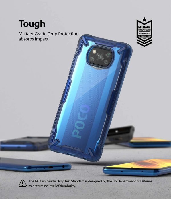 POCO X3 NFC / POCO X3 Pro Fusion X Rugged Case by Ringke - Blue - Image 5