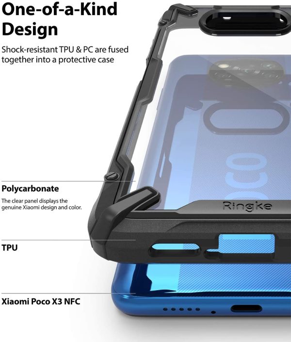 71pareSrYIL._AC_SL1500_ POCO X3 NFC / POCO X3 Pro Fusion X Rugged Case by Ringke - Black - Image 2