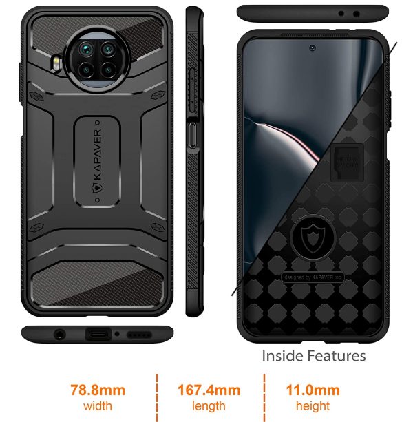 81SnbnILDpL._SL1500_ Mi 10T Lite / Mi 10i Rugged Case by KAPAVER - Black - Image 2