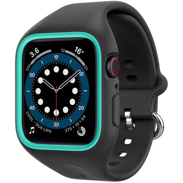 apple-watch-band-case-nano-pop-caseology-prune-charcoal Apple Watch Band & Case for 45mm / 44mm NanoPop by Caseology for Models 7/6/SE/5/4 - Prune Charcoal - ACS02082 - Image 1