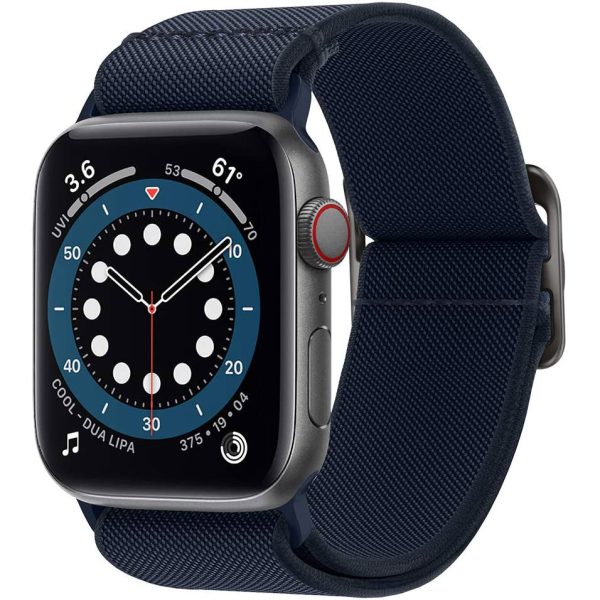 apple-watch-band-lite-fit-spigen-44mm-navy-blue Spigen Lite Fit Ultra Band Designed for Apple Watch Ultra 2 / 1 49mm & Apple Watch Series 9 / 8 / 7 / 6 / 5 / 4 / 3 - Navy Blue - AMP02287 - Image 1