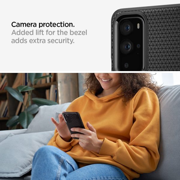 OnePlus 9 Pro Liquid Air Matte Black by Spigen - ACS02681 - Image 3