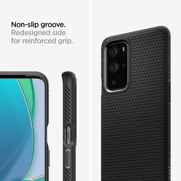 OnePlus 9 Pro Liquid Air Matte Black by Spigen - ACS02681 - Image 2