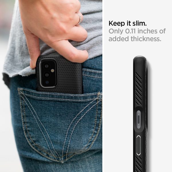 OnePlus 9 Liquid Air Matte Black by Spigen - ACS02684 - Image 5