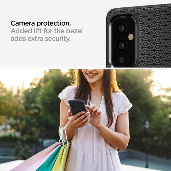 OnePlus 9 Liquid Air Matte Black by Spigen - ACS02684 - Image 6