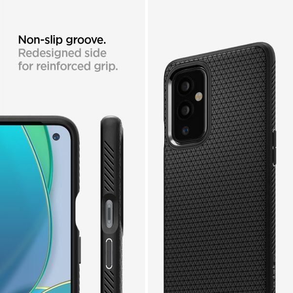 OnePlus 9 Liquid Air Matte Black by Spigen - ACS02684 - Image 7