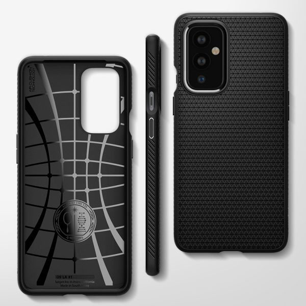 OnePlus 9 Liquid Air Matte Black by Spigen - ACS02684 - Image 2