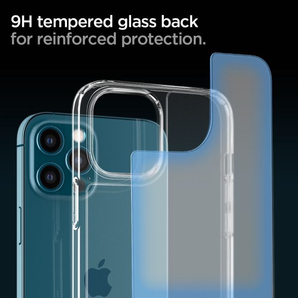 Apple iPhone 12 Pro Max Quartz Hybrid Tempered Glass Case by Spigen - ACS02600 - Matte Clear - Image 8