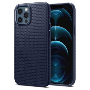 Apple iPhone 12 / iPhone 12 Pro Liquid Air Case by Spigen - ACS02250 - Navy Blue