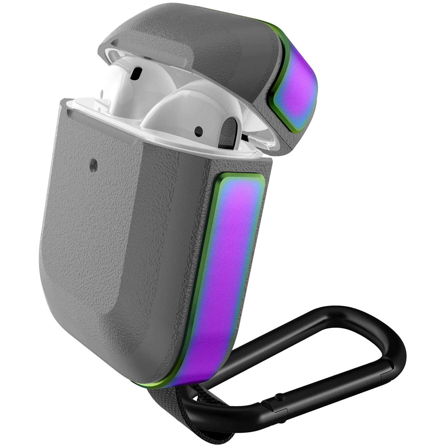 raptic-trek-airpods-1-2-iridiscent Raptic Trek Airpods 1 / 2 Case - Anodized Aluminum, TPU, and Polycarbonate Protective Case - Iridiscent - Image 1