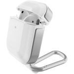 Raptic Trek Airpods 1 / 2 Case - Anodized Aluminum, TPU, and Polycarbonate Protective Case - Silver