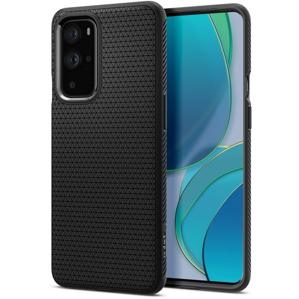OnePlus 9 Pro Liquid Air Matte Black by Spigen - ACS02681 - Image 1