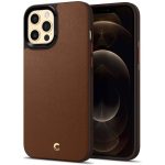 Apple iPhone 12 Pro Max Leather Brick by CYRILL Spigen - ACS01649 - Saddle Brown