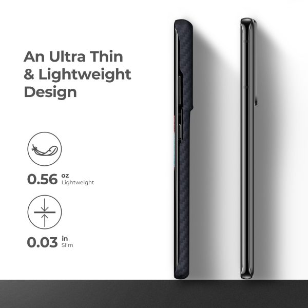 Galaxy S21 Ultra Aramid MagEZ Case by PITAKA - Black / Grey Twill - Image 9