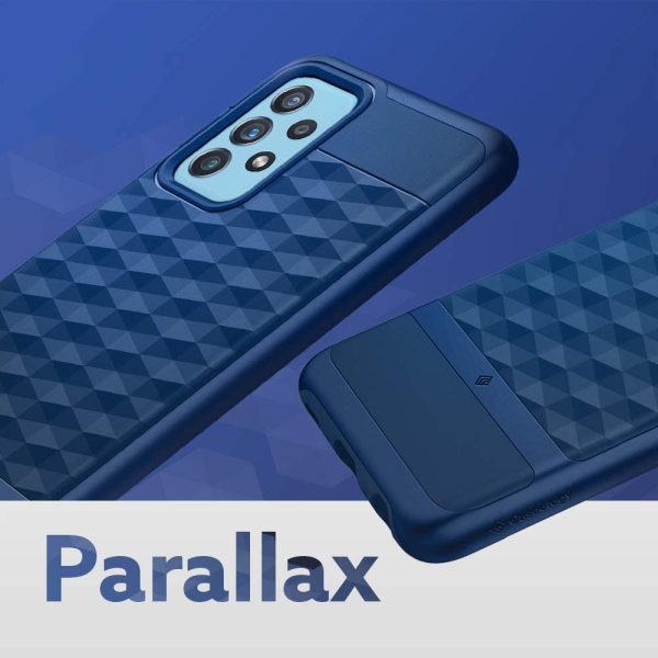 Galaxy A72 Parallax Rugged Slim Case by Caseology - Deep Blue ACS02774 - Image 4