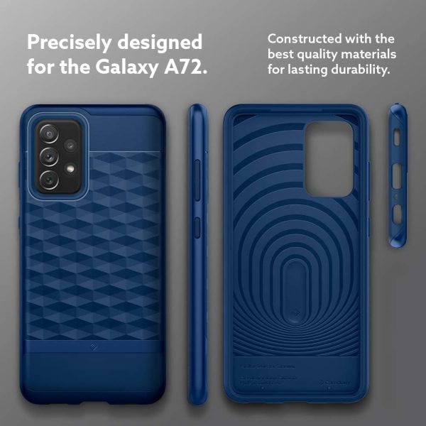 Galaxy A72 Parallax Rugged Slim Case by Caseology - Deep Blue ACS02774 - Image 5