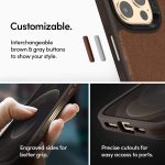 Apple iPhone 12 Pro Max Leather Brick by CYRILL Spigen - ACS01649 - Saddle Brown - Image 4