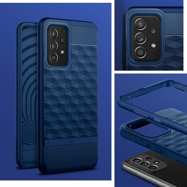 Galaxy A52s 5G / A52 Parallax Rugged Slim Case by Caseology - Deep Blue ACS02491 - Image 3