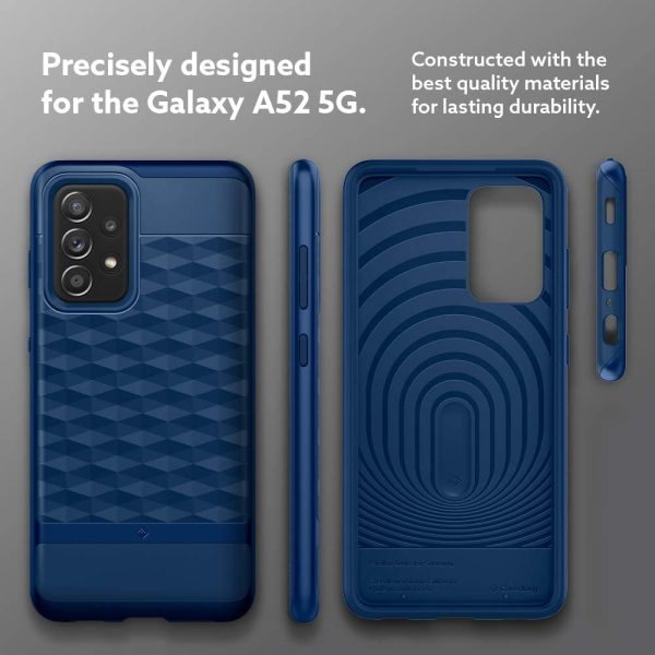 Galaxy A52s 5G / A52 Parallax Rugged Slim Case by Caseology - Deep Blue ACS02491 - Image 2