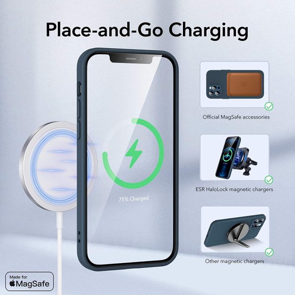 Apple iPhone 12 Pro Max MagSafe Cloud Super Soft Case by ESR - Race Car Red - Image 3