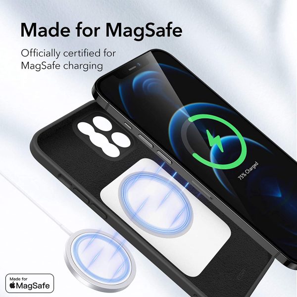 71UZV+GWlvL._AC_SL1500_ Apple iPhone 12 Pro MagSafe Cloud Super Soft Case by ESR - Black - Image 7