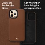 Apple iPhone 12 Pro Max Leather Brick by CYRILL Spigen - ACS01649 - Saddle Brown - Image 2