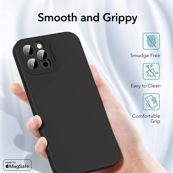71ctNCrus9L._AC_SL1500_ Apple iPhone 12 Pro MagSafe Cloud Super Soft Case by ESR - Black - Image 2