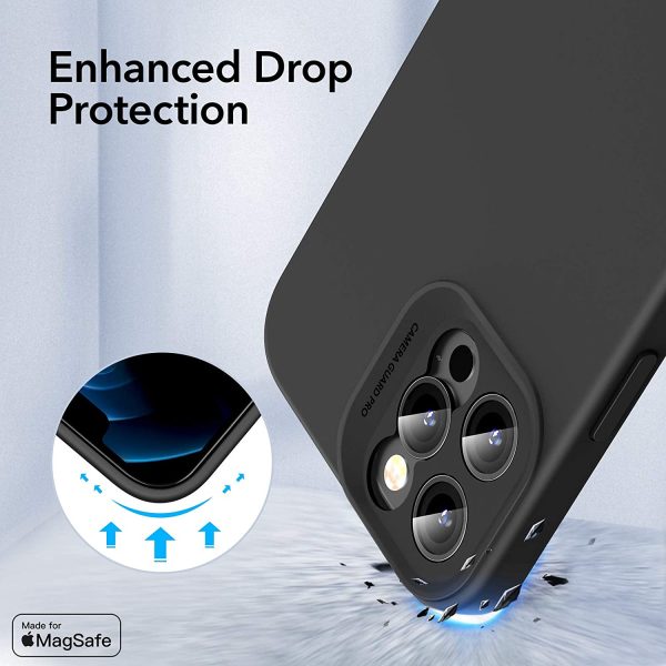 71gYviU0rUL._AC_SL1500_ Apple iPhone 12 Pro MagSafe Cloud Super Soft Case by ESR - Black - Image 3