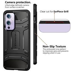 OnePlus 9 Rugged Case by KAPAVER - Black - Image 5
