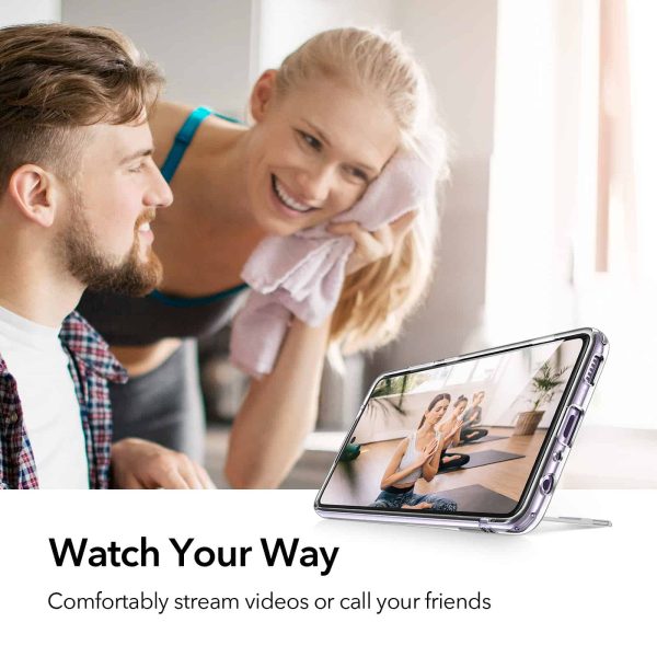 Galaxy A52s 5G / A52 Air Shield Boost Back Case with Kickstand – Crystal Clear - Image 2