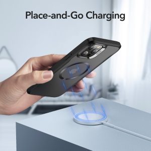 Apple iPhone 12 Pro Max Sidekick Hybrid Case with Halolock Magsafe Compatible by ESR - Matte Black - Image 3