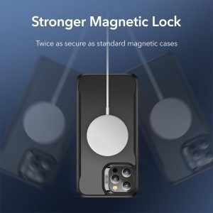 Apple iPhone 12 Pro Max Sidekick Hybrid Case with Halolock Magsafe Compatible by ESR - Matte Black - Image 5