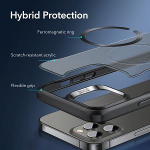 Apple iPhone 12 Pro Max Sidekick Hybrid Case with Halolock Magsafe Compatible by ESR - Matte Black - Image 6