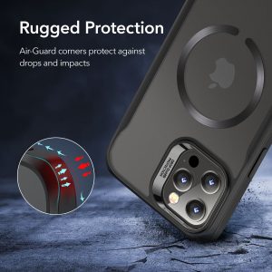 Apple iPhone 12 Pro Max Sidekick Hybrid Case with Halolock Magsafe Compatible by ESR - Matte Black - Image 2