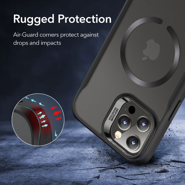 Apple iPhone 12 Pro Max Sidekick Hybrid Case with Halolock Magsafe Compatible by ESR - Matte Black - Image 2