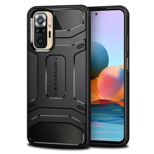 Redmi Note 10 Pro Rugged Case by KAPAVER - Black